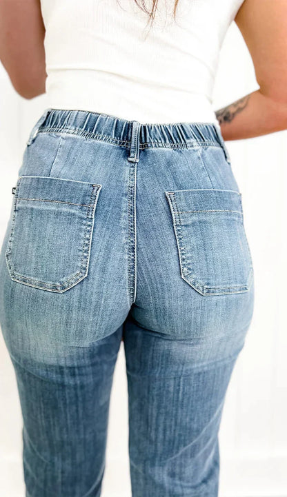 Diana | Denim Joggerbroek